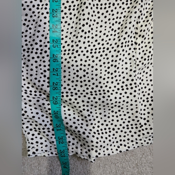 Ella Moss Polka Dot Peplum White And Black Dress. Size XS - Picture 12 of 12
